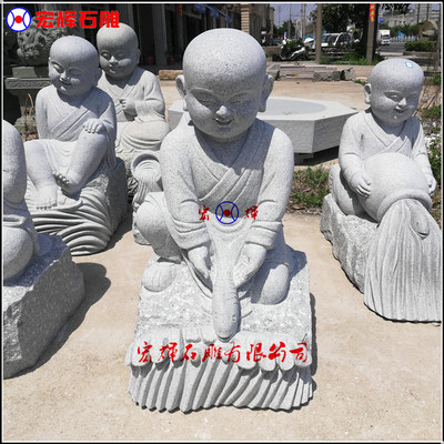 專注好品質石雕小和尚 石雕小沙彌62公分高